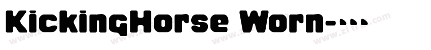 KickingHorse Worn字体转换